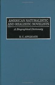 Cover of: American naturalistic and realistic novelists: a biographical dictionary