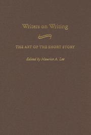 Cover of: Writers on writing: the art of the short story