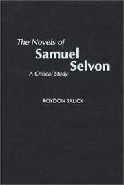 Cover of: The novels of Samuel Selvon: a critical study