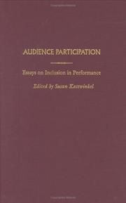 Cover of: Audience participation: essays on inclusion in performance