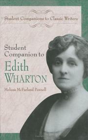 Cover of: Student companion to Edith Wharton by Melissa McFarland Pennell