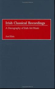 Cover of: Irish Classical Recordings: A Discography of Irish Art Music (Discographies)