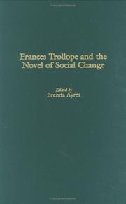 Cover of: Frances Trollope and the novel of social change