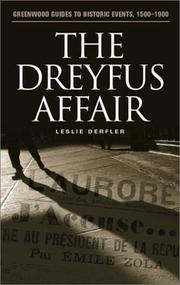 Cover of: The Dreyfus Affair by Leslie Derfler