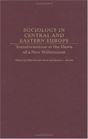 Cover of: Sociology in Central and Eastern Europe | 