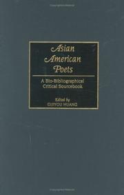 Cover of: Asian American Poets: A Bio-Bibliographical Critical Sourcebook