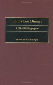 Cover of: Emma Lou Diemer: A Bio-Bibliography (Bio-Bibliographies in Music)
