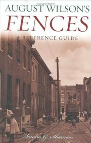 Cover of: August Wilson's Fences by Sandra Garrett Shannon
