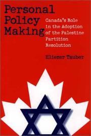 Cover of: Personal policy making by Eliʻezer Ṭaʼuber