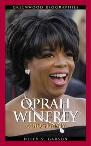 Cover of: Oprah Winfrey by Helen S. Garson