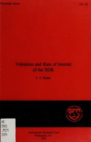 Cover of: Valuation and rate of interest of the SDR