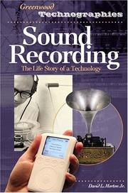 Cover of: Sound Recording by David L. Morton