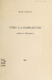 Cover of: Vers la complétude, saisie et dessaisies