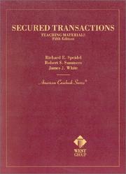 Cover of: Secured transactions by Richard E. Speidel