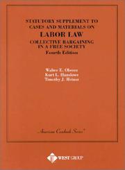 Cover of Statutory supplement to Cases and materials on labor law