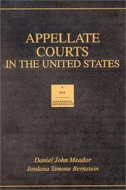 Cover of: Appellate courts in the United States