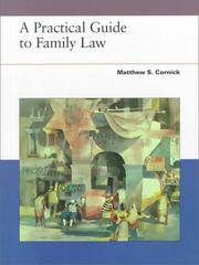 Cover of: A practical guide to family law