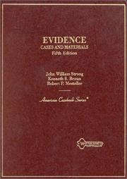 Cover of: Evidence: Cases and Materials (American Casebook Series)