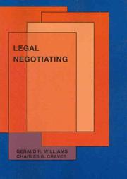 Cover of: Legal Negotiating (American Casebook Series)