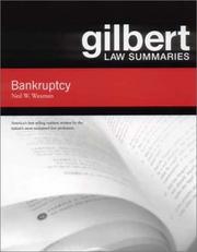 Cover of: Gilbert Law Summaries: Bankruptcy (5/ed)