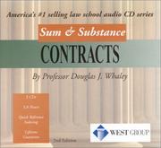 Cover of: Contracts (Sum & Substance Cd's "Outstanding Professor"Series)