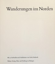 Cover of: Wanderungen im Norden: Mit Farbtafeln nach Aufnahmen von Gisela Andersch