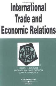 Cover of: International trade and economic relations in a nutshell