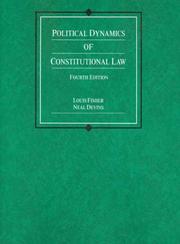 Cover of: Political Dynamics of Constitutional Law