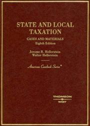 State and local taxation by Jerome R. Hellerstein