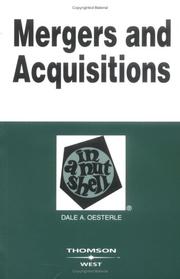Cover of: Mergers And Acquisitions in a Nutshell