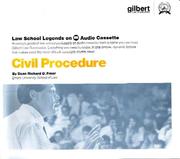 Cover of: Law School Legends Civil Procedure (Law School Legends Audio Series)