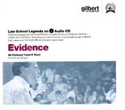 Cover of: Law School Legends Evidence (Law School Legends Audio Series)