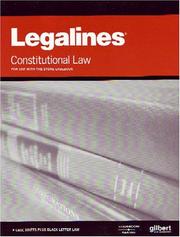 Legalines: Constitutional Law by Jonathon Neville