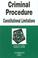 Cover of: Israel and LaFave's Nutshell on Criminal Procedure - Constitutional Limitations (Nutshell Series)