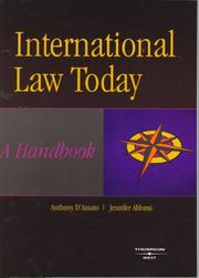 Cover of: International Law Today by Anthony A. D'Amato, Jennifer Abbassi
