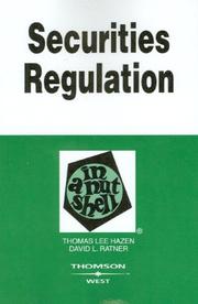 Cover of: Securities Regulations in a Nutshell,