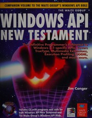 Cover of: Windows API New Testament by Jim Conger