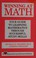 Cover of: Winning at math