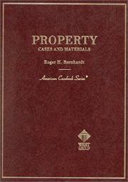 Cover of: Property: Cases and Statutes (American Casebook Series)