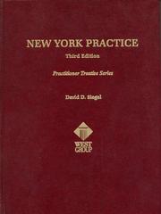 Cover of: New York practice by David D. Siegel