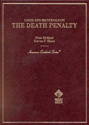 Cover of: Cases and Materials on the Death Penalty (American Casebook Series)