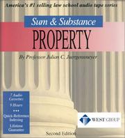Cover of: Property (Sum & Substance) by 