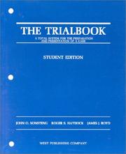 Cover of: trialbook | John O. Sonsteng