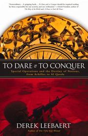 Cover of: To Dare and to Conquer by Derek Leebaert