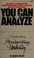 Cover of: You Can Analyze Handwritting