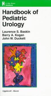 Cover of: Handbook of pediatric urology