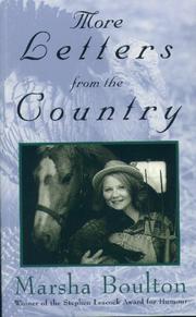 Cover of: More letters from the country