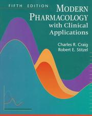 Cover of: Modern pharmacology with clinical applications by edited by Charles R. Craig, Robert E. Stitzel.