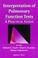 Cover of: Interpretation of pulmonary function tests