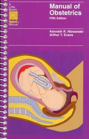 Cover of: Manual of obstetrics